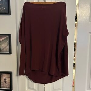 Lululemon burgundy long sleeve ‘back in action’ tee - size 8